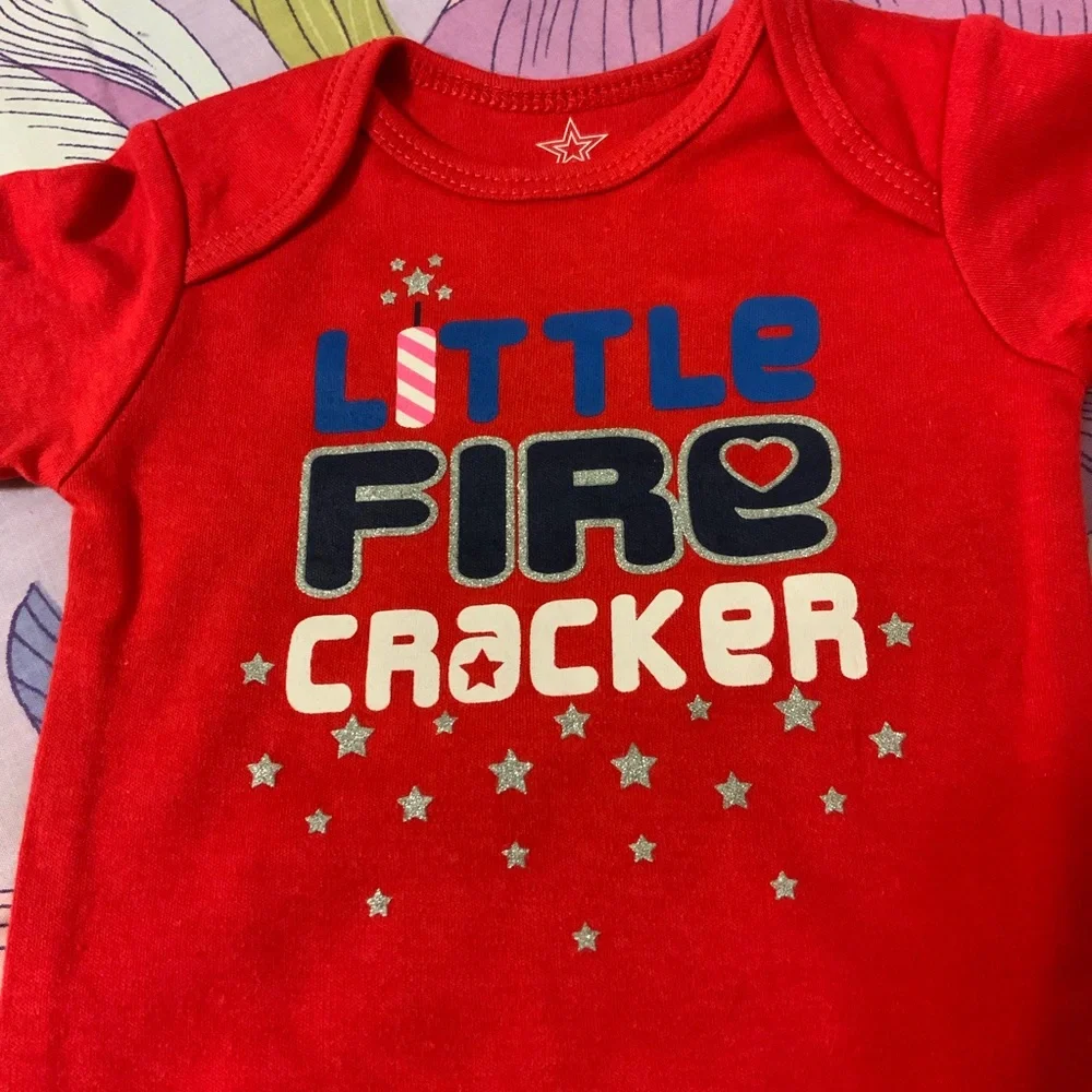 NWT Adorable 4th of July Red/Blue Onesie FOR Baby